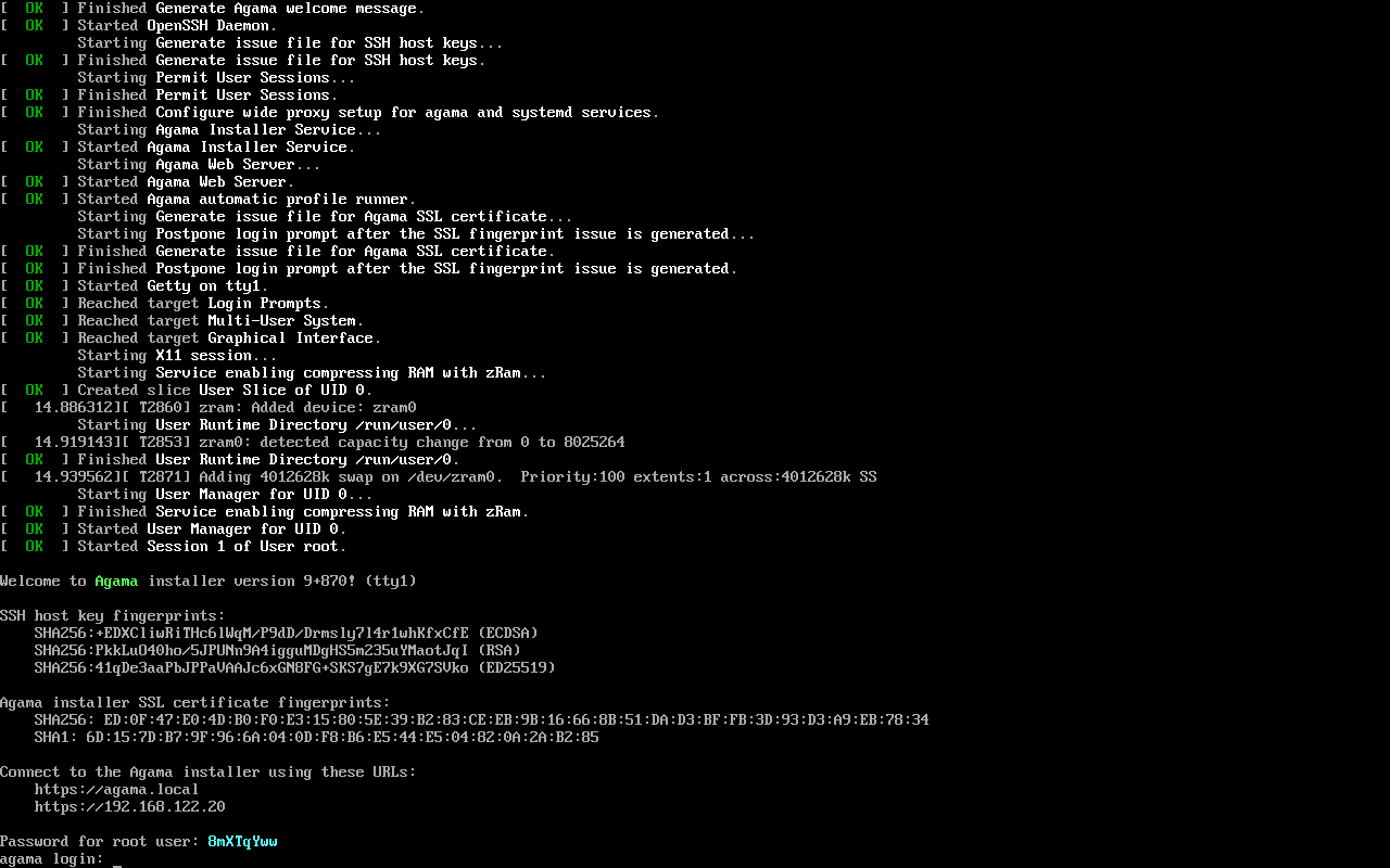 Displaying the SSL certificate&#39;s fingerprint in the console