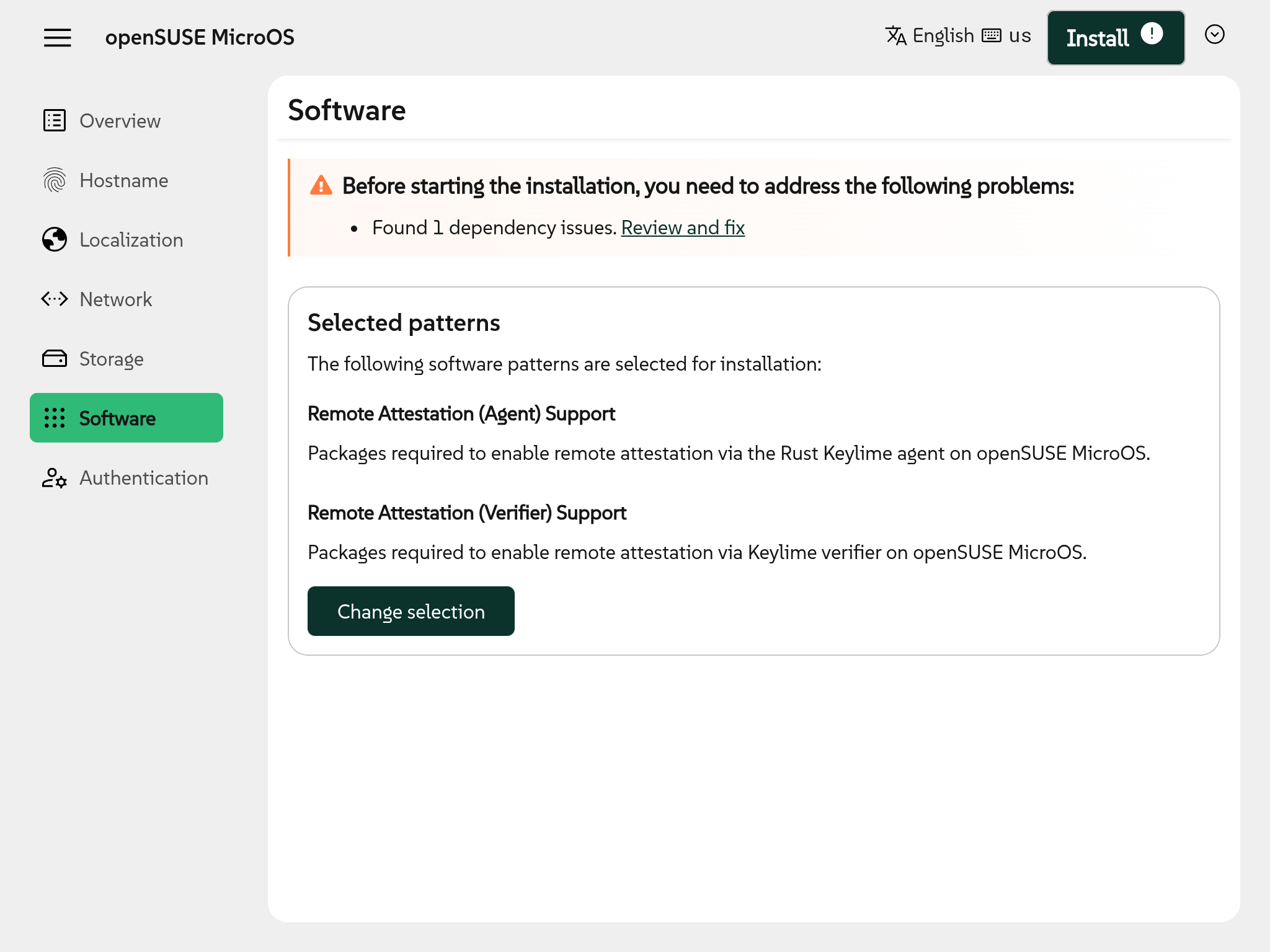 Initial resolution of patterns conflicts