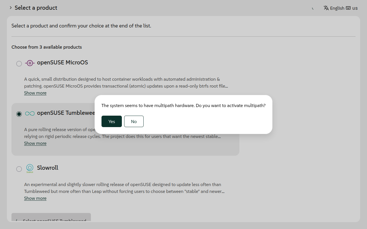 Multipath detection at the web interface