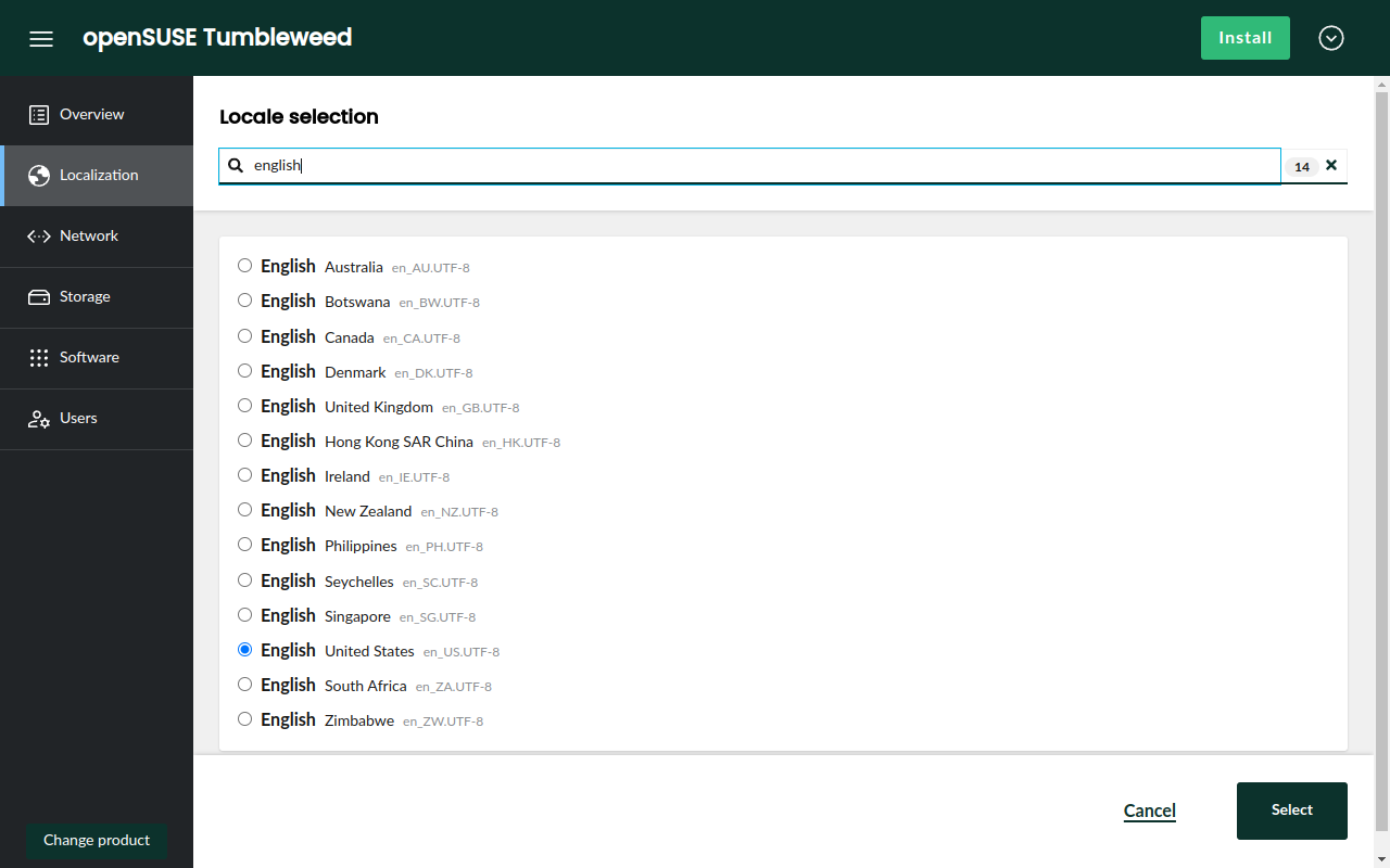 Filtering the list of languages by country